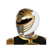 Disguise White Power Rangers Helmet Halloween Costume Accessories, (2 Pieces)